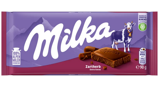 Milka Dark Chocolate Zartbitter Extra Cocoa Bar 90g (3.2oz)
