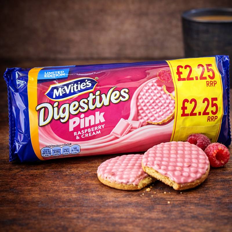 McVitie's Digestives Pink Raspberry & Cream 232 g