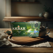 Akbar Premium Quality Green Tea 100 Enveloped Tea Bags 150g — authentic beverage from Sri Lanka | Hamilton Euromarket