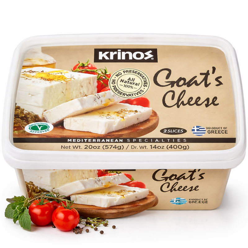Krinos Goats Cheese 2 Slices 20 oz (574 g)