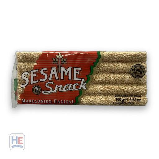 Haitoglou Sesame Snack Bars, Greek Sesame Pasteli 100g (3.53oz)