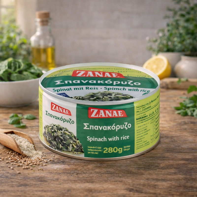 Zanae Spinach & Rice Ready Meal 280 g