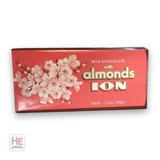 Ion Milk Chocolate with Almonds, Greek Classic 100g (3.5oz)