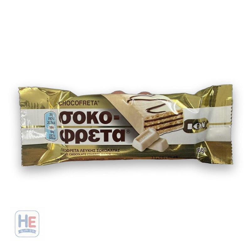Ion Chocofreta White Chocolate Wafer, Greek Classic 38g (1.3oz)