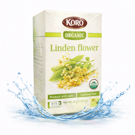 Koro Organic Linden Flower Tea, German Herbal Blend 30g (1.1oz)