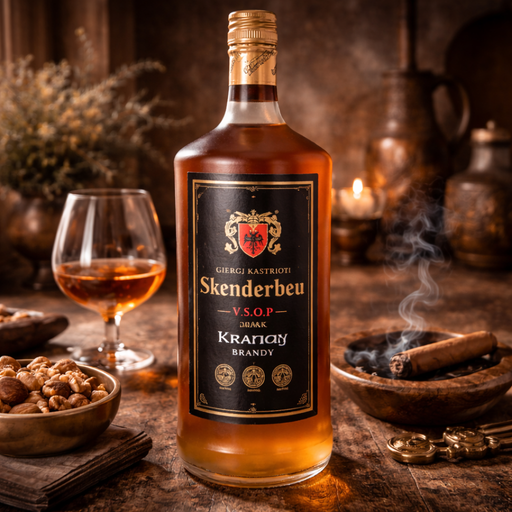 Skenderbeu V.S.O.P Konjak Brandy 1 L 40% ABV — authentic alcohol from Albania | Hamilton Euromarket