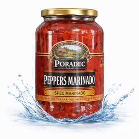 Poradec Farms Marinated Peppers, Albanian Style 500g (1.1lb)