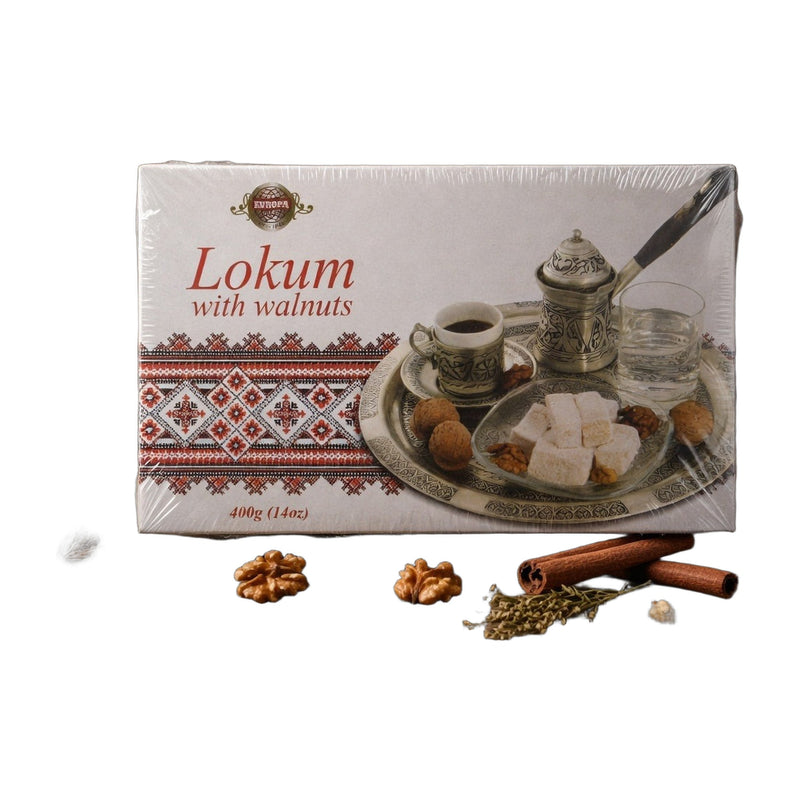 Europa Lokum with Walnuts 400 g | Hamilton Euromarket