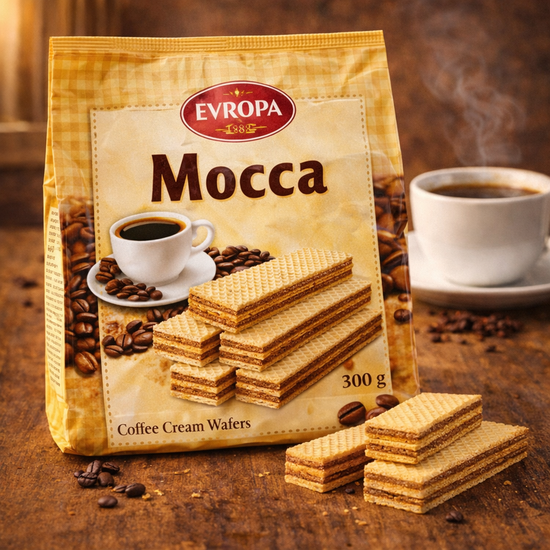Evropa Mocca Coffee Cream Wafers 300 g