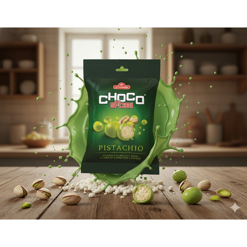 Vitaminka Choco Stobi Pistachio White Chocolate Dragees 60 g