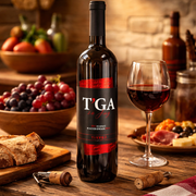 Tikves T'ga Za Jug Vranec Semi-Dry Red Wine 750 mL — authentic alcohol from North Macedonia | Hamilton Euromarket