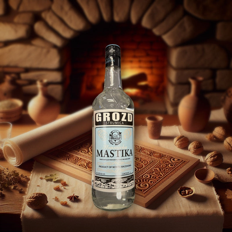 Grozd Strumica Mastika Spirits 1l — authentic alcohol from North Macedonia | Hamilton Euromarket