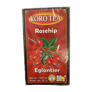 Koro Tea Rosehip Eglantier Herbal Tea 20 Filter Bags 40 g | Hamilton Euromarket