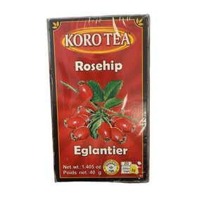 Koro Tea Rosehip Eglantier Herbal Tea, Macedonian Blend 40g (1.4oz)