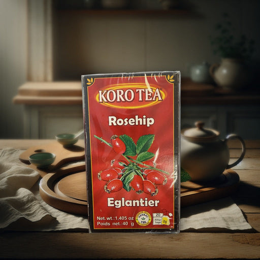 Koro Tea Rosehip Eglantier Herbal Tea 20 Filter Bags 40 g — authentic beverage from North Macedonia | Hamilton Euromarket