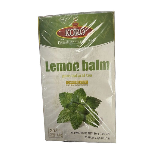 Koro Premium Selection Lemon Balm Pure Natural Tea 30g | Hamilton Euromarket