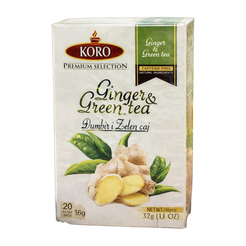 Koro Premium Ginger & Green Tea 32 g | Hamilton Euromarket