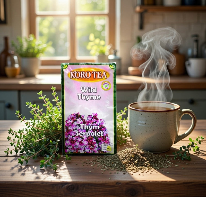 Koro Organic Wild Thyme Herbal Tea 20 Tea Bags 30 g