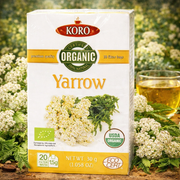 Koro Organic Yarrow Herbal Tea 30 g — authentic beverage from Germany | Hamilton Euromarket