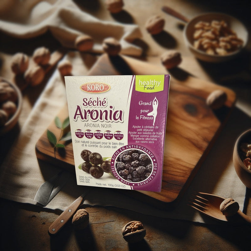 Koro Dried Aronia Black Chokeberry Dried Fruits 100g — authentic snack from Macedonia | Hamilton Euromarket