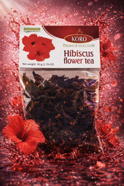 Koro Hibiscus Flower Tea Loose 50 g — authentic beverage from Germany | Hamilton Euromarket