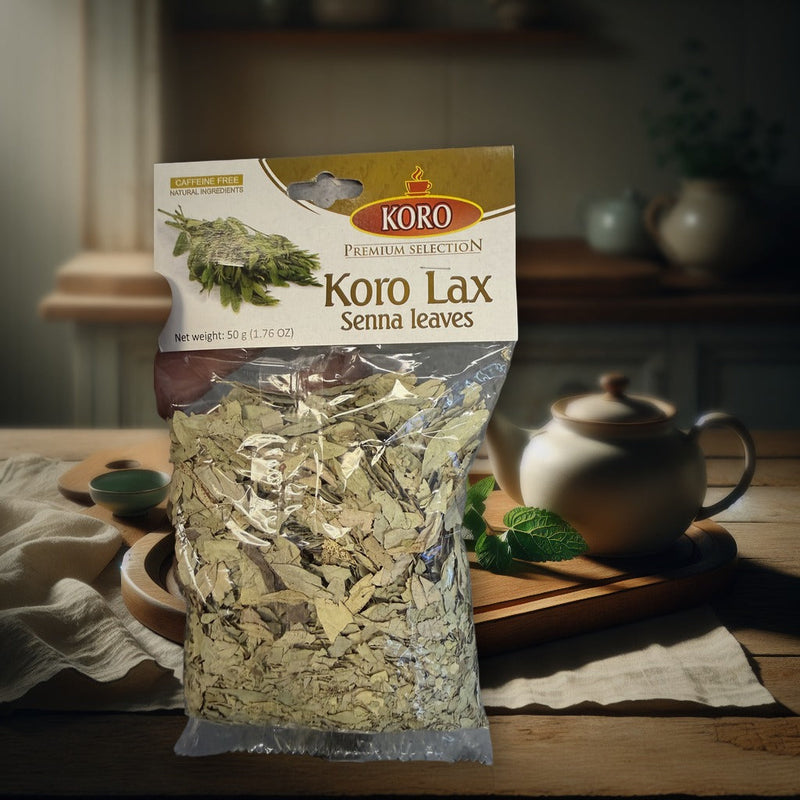 Koro Lax Senna Leaves 50g — authentic beverage from Macedonia | Hamilton Euromarket