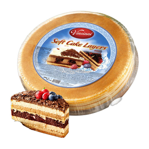 Vincinni Round Soft Cake Layers Vanilla 400 g | Hamilton Euromarket