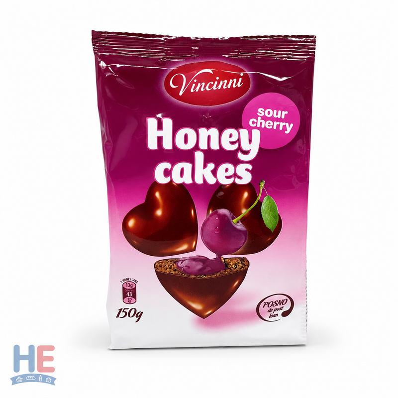 Vincinni Honey Cakes with Sour Cherry 350g (12.3oz)