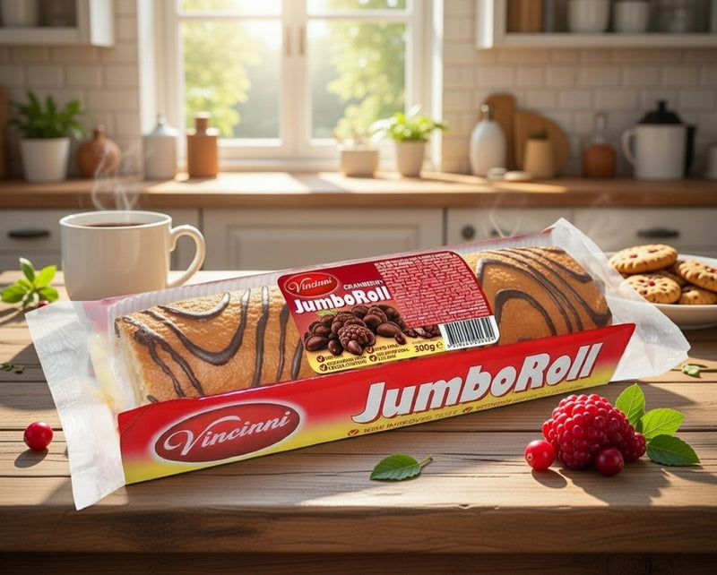 Vincinni Jumbo Swiss Roll Cranberry 300 g