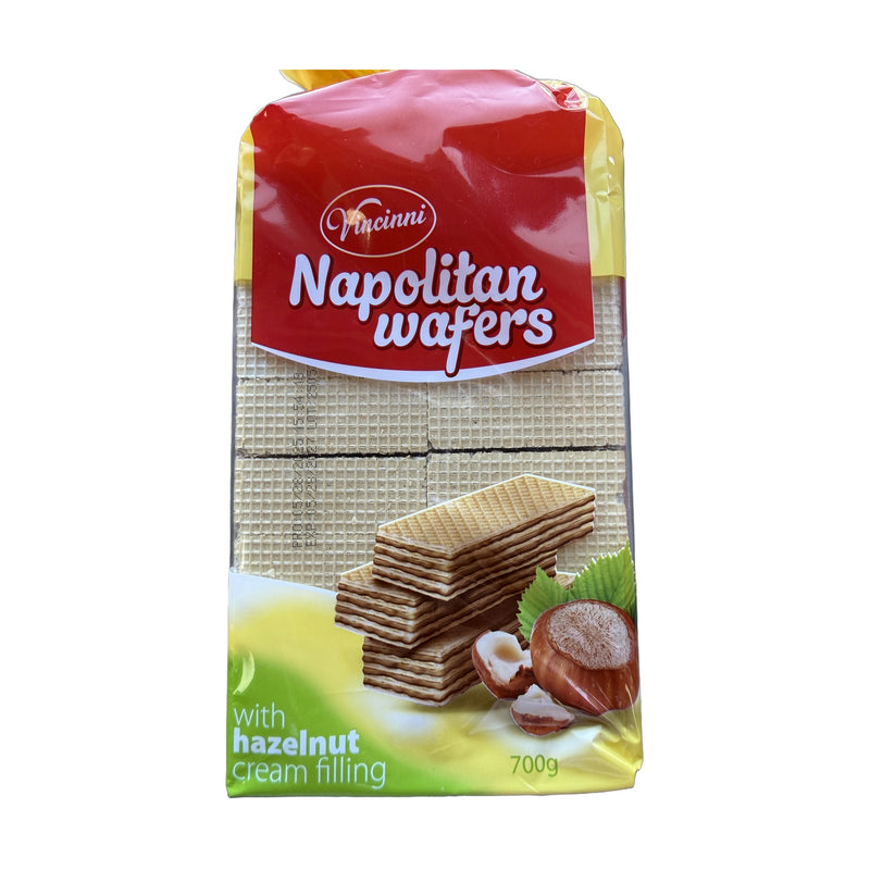 Vincinni Napolitan Hazelnut Wafer Cookies 700 g | Hamilton Euromarket