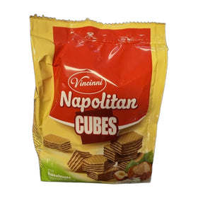 Vincinni Napolitan Cubes Hazelnut Wafers, Macedonian 250g (8.8oz)