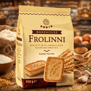 Donia Bakehouse Frollini Sugar-Topped Biscuits 350 g — authentic snack from North Macedonia | Hamilton Euromarket