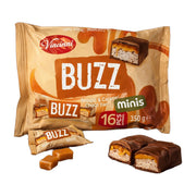 Vincinni Buzz Caramel Choco Bar Mini 16 pcs 350 g | Hamilton Euromarket
