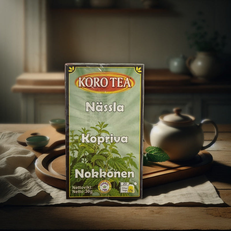 Koro Tea Nettle Herbal Tea 30g — authentic beverage from North Macedonia | Hamilton Euromarket
