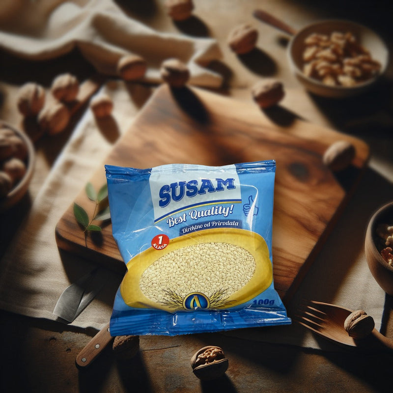Alpojo Sesame Seeds Best Quality 100gr — authentic baking from North Macedonia | Hamilton Euromarket