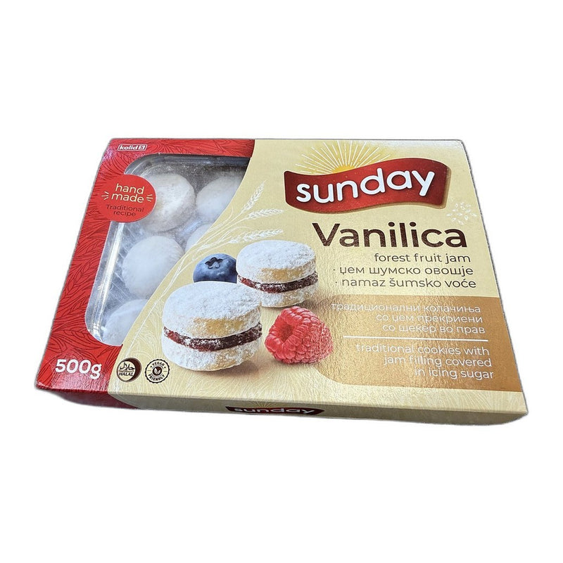 Kolid Sunday Vanilla & Jaffa Biscuits 500g (1.1lb) | HE gallery 5319990443564 #3