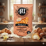 4U Soft Croissant Vanilla Filling Family Pack 210 g (7.41 oz) — authentic snack from Turkey | Hamilton Euromarket