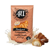 4U Soft Croissant Vanilla Filling Family Pack 210 g (7.41 oz) | Hamilton Euromarket