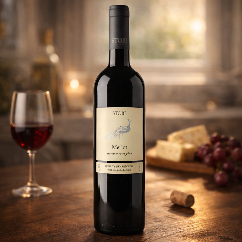 Stobi Merlot Red Wine 750 ml