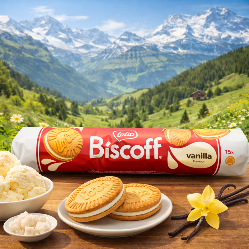 Lotus Biscoff Vanilla Cream Sandwich Cookies 150 g