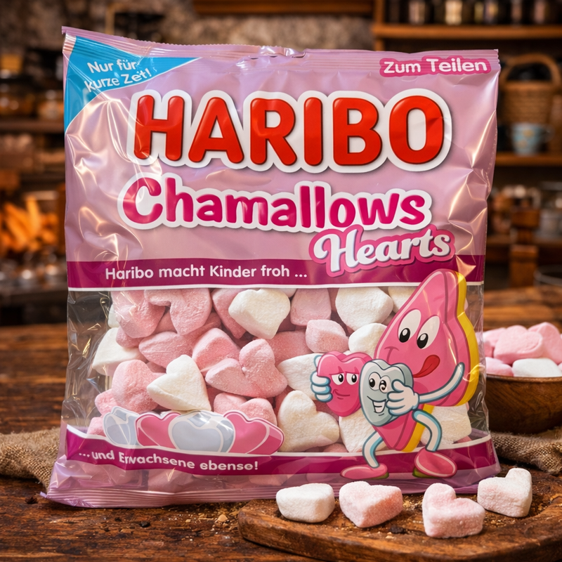 Haribo Chamallows Hearts Marshmallow Candy 300 g