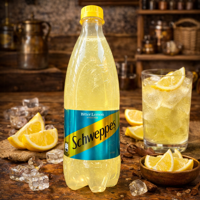 Schweppes Bitter Lemon Sparkling Soft Drink 500 ml