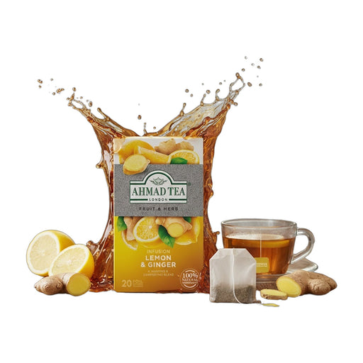 Ahmad Tea Lemon & Ginger Tea 40 g | Hamilton Euromarket