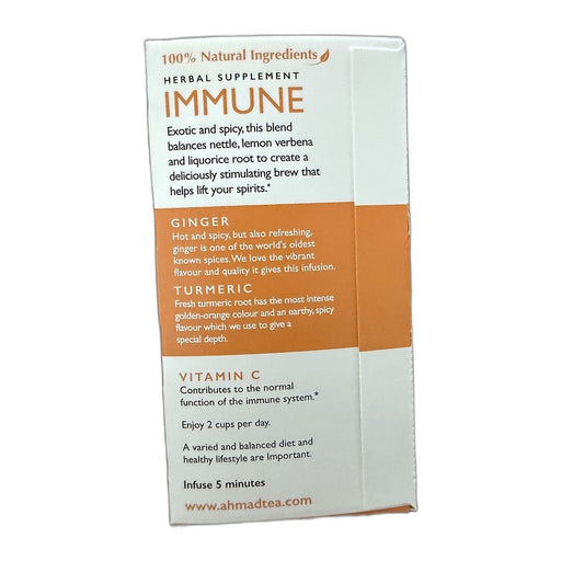 Ahmad Tea Immune Lemon Ginger & Turmeric 20 Bags 30g (1.06oz) | HE gallery 54881020343 #2