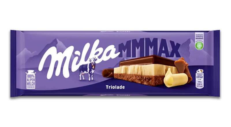 Milka MMMax Triolade Milk Chocolate Bar 280g (9.9oz)