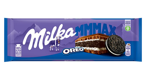 Milka MMMax Oreo Milk Chocolate Bar 300g — OEM packshot