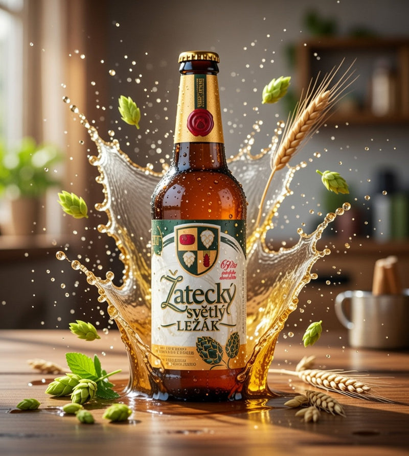 Zatecky Svetly Lezak Pilsner 5% ABV 0.5 L