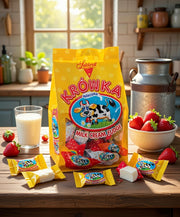 Solidarnosc Krowki Milk Cream Fudge Candies 286 g — authentic snack from Poland | Hamilton Euromarket