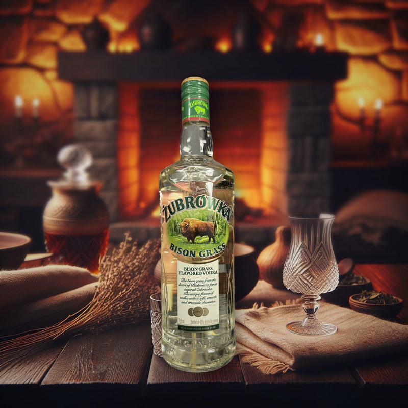 Żubrówka Bison Grass Flavored Vodka 750ml — authentic alcohol from Poland | Hamilton Euromarket