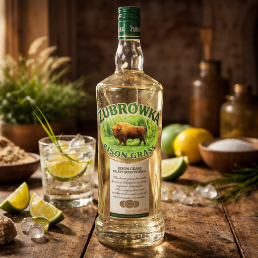Żubrówka Bison Grass Flavored Vodka 1 L 40% ABV — authentic alcohol from Poland | Hamilton Euromarket